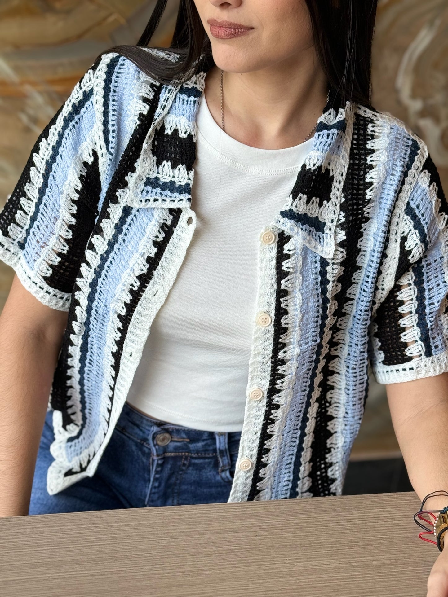 Camisa Crochet