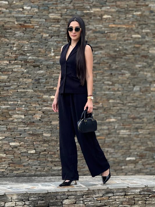 Set Chaleco Ancho Elegante