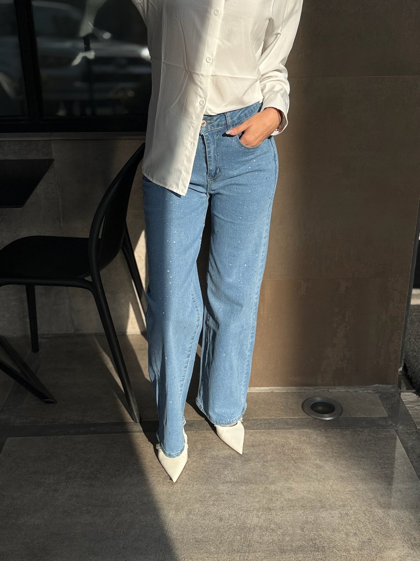 Pantalón Jean Brillante