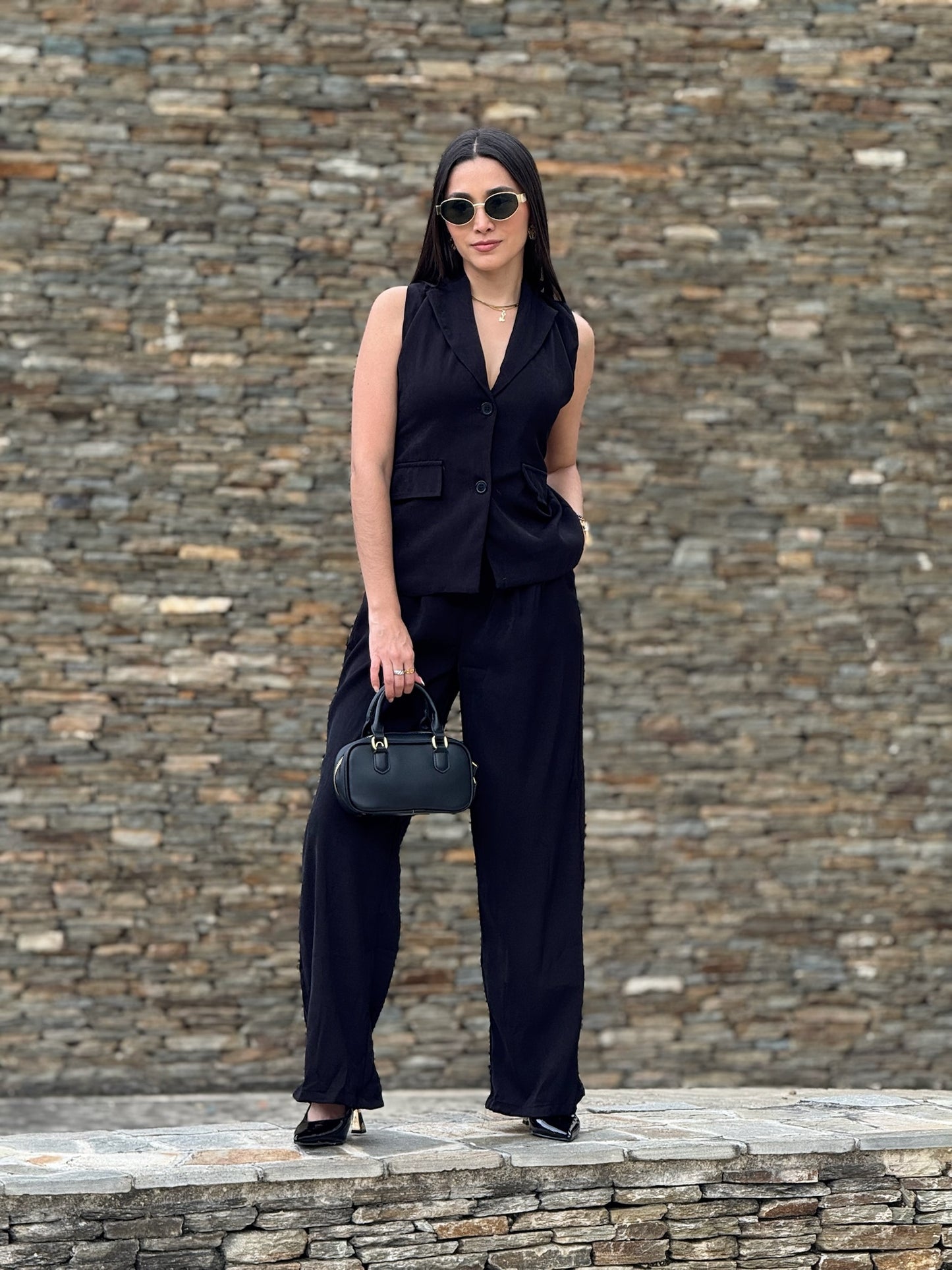 Set Chaleco Ancho Elegante