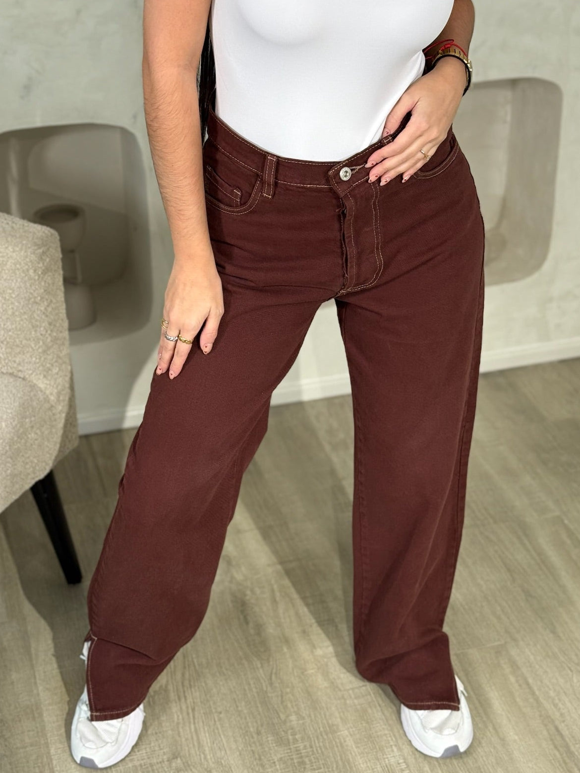 Pantalon Jean Mocca
