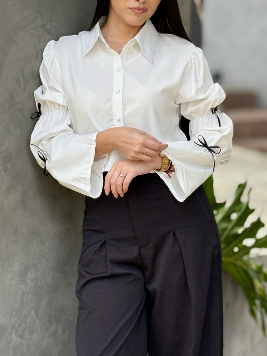 Camisa Formal de Lazos