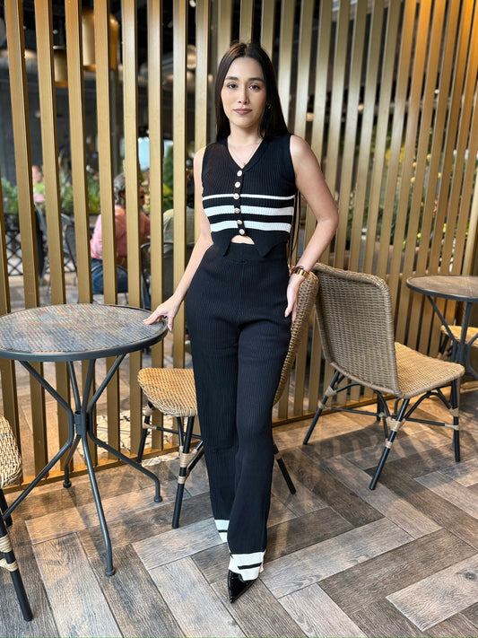 Set Tejido Rayas Chic