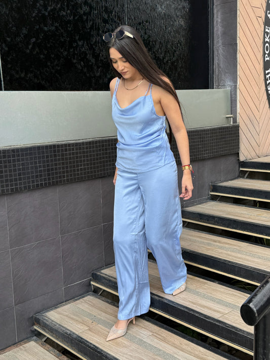 Set Satínado con tirantes